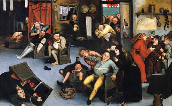 'The Staffroom After "The Call"' (1550) by Pieter Brueghel
