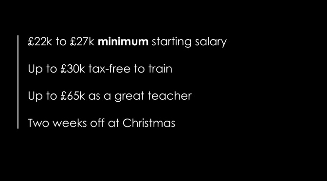 Rejected ideas for ‘Get Into Teaching’ Christmas adverts